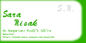sara misak business card